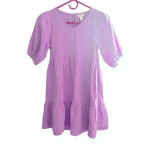 NWT Cat & Jack Lavender Puff Sleeve Dress